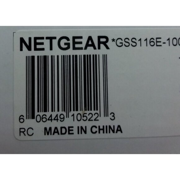 Netgear ProSafe 16 Port Standalone Ethernet Switch GSS116E-100NAS - Picture 6 of 6